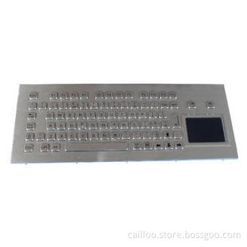 vandal proof industrial pc keyboard stainless steel with fu